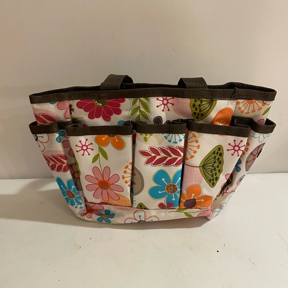 Thirty-One Floral Multi-Color Utility/Craft Bag (OY) - Picture 1 of 8